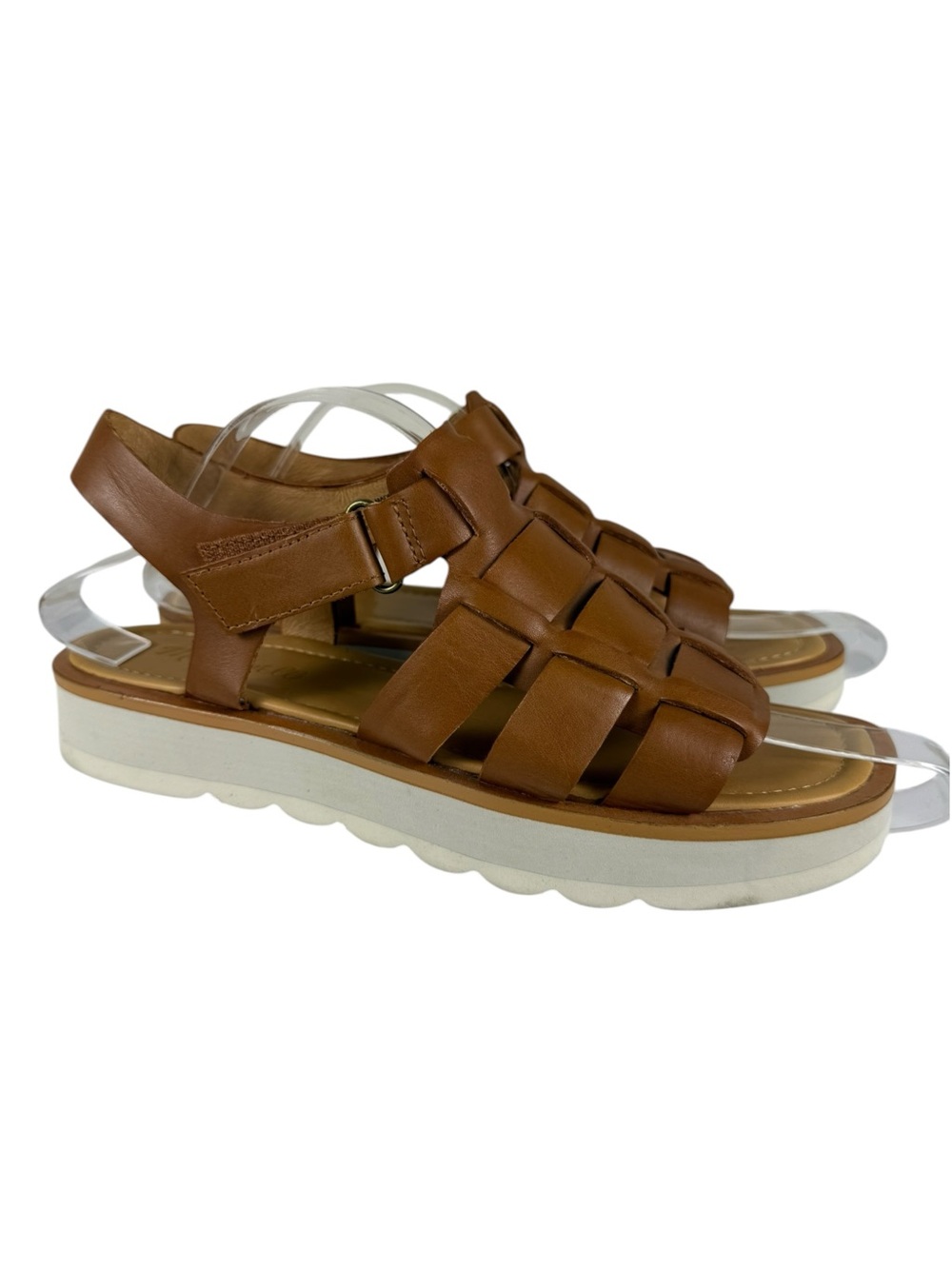 Madewell The Fisherman Flatform Leather Sandals Sz 7